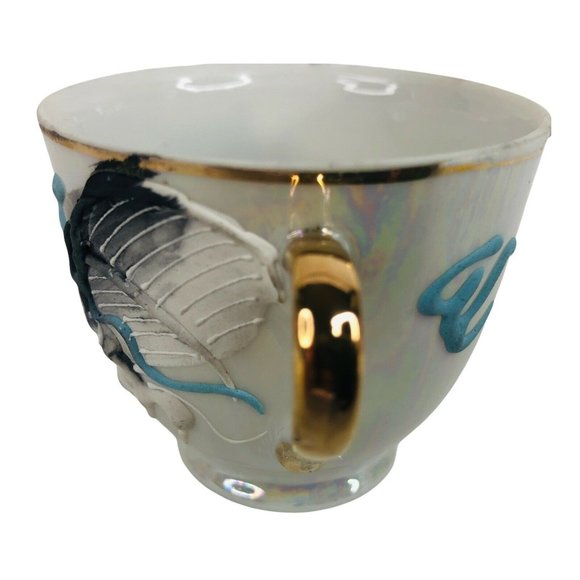 Lustreware Moriage Dragon Espresso Cup And Saucer Set 3 OZ Teacup Demitasse - Picture 7 of 11